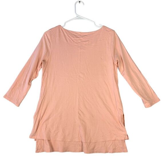 Pure Jill Boat Neck Layered Tunic Women Small Peach - Picture 2 of 7